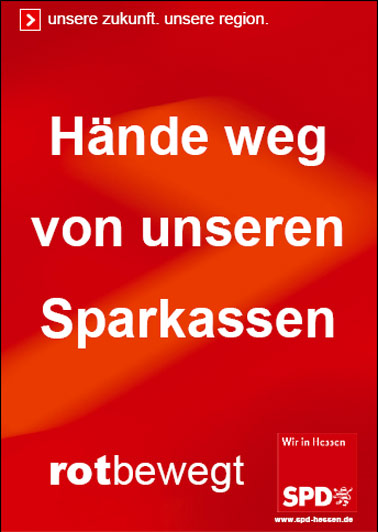 Finger weg von unserer Sparkasse!